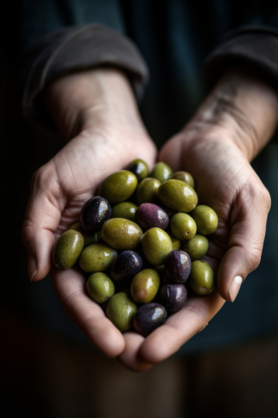 mani con olive
